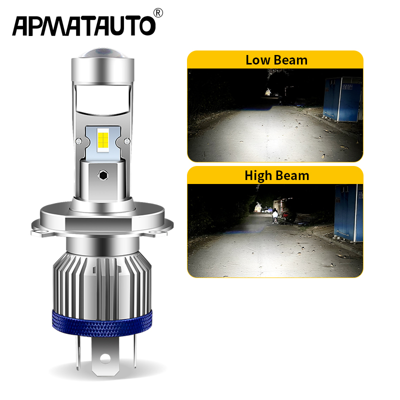 Universal Motorcycle Led Headlight Projector - H4 HS1 LED Lampadine per fari