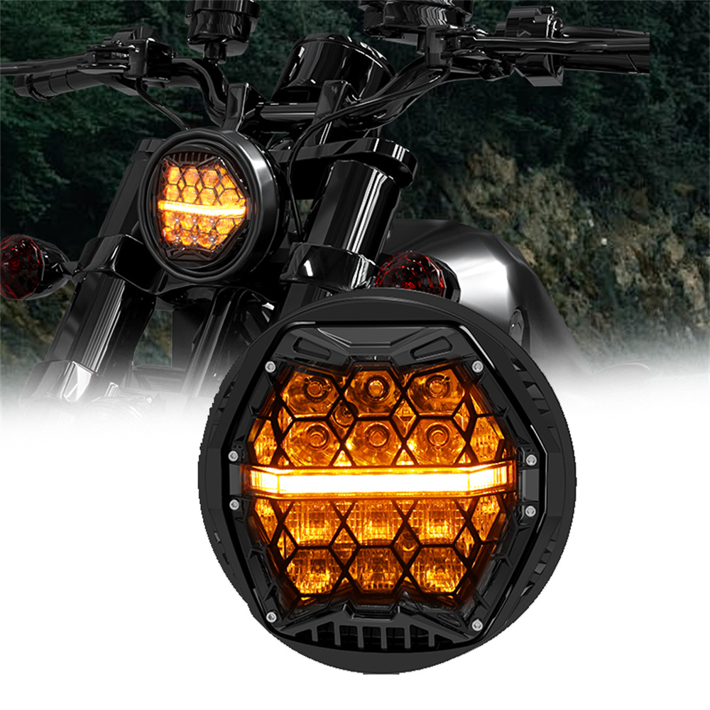 Universal Motorcycle Led Headlight Projector - Faro di proiezione a LED rotondo