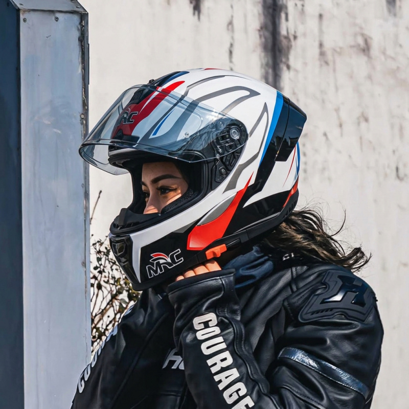 Dual Visor Motorcycle Racing Helmet - Casco Moto Integrale Modulare 2026 MRC