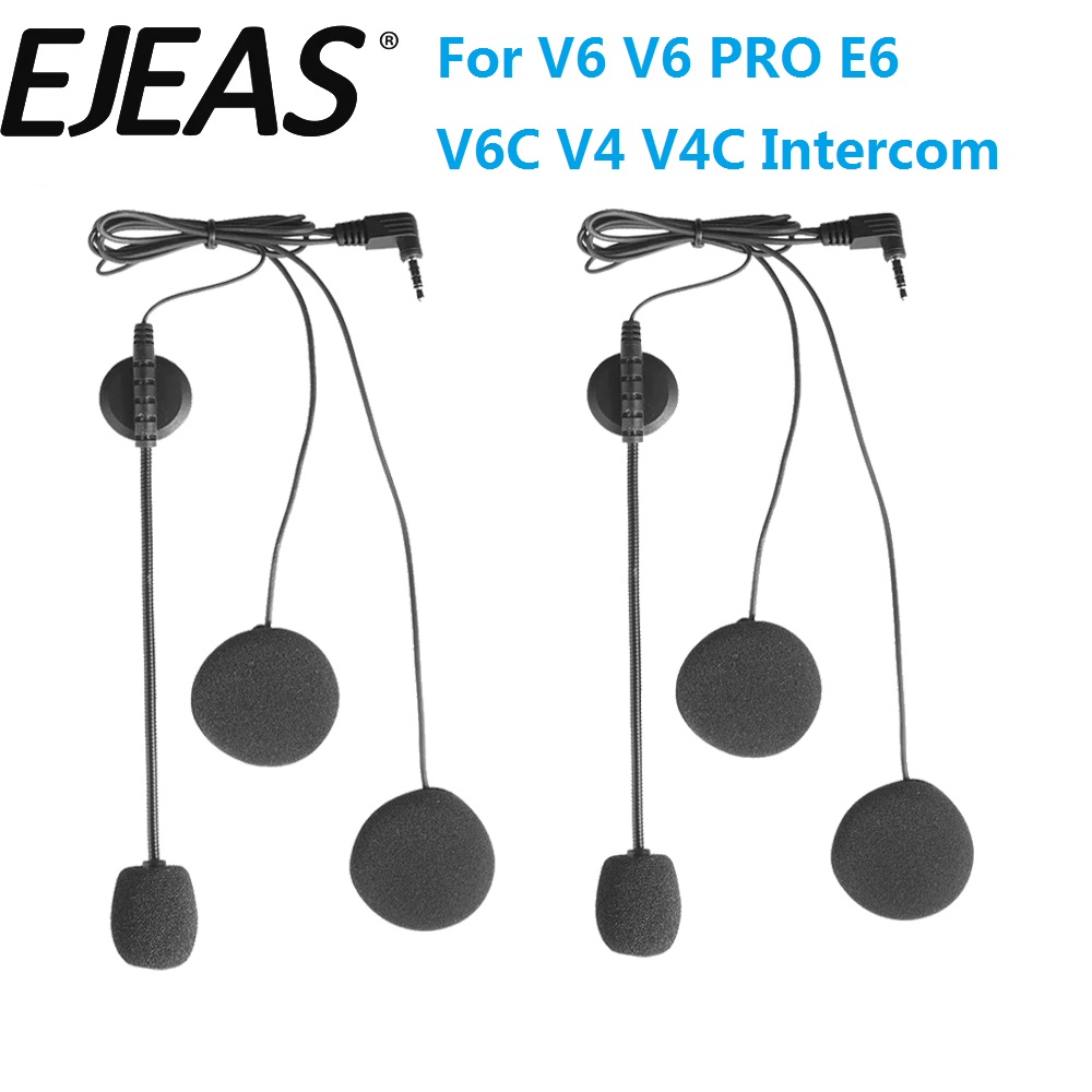 Universal Motorcycle Helmet Intercom Headset - Accessori per microfono e auricolare da