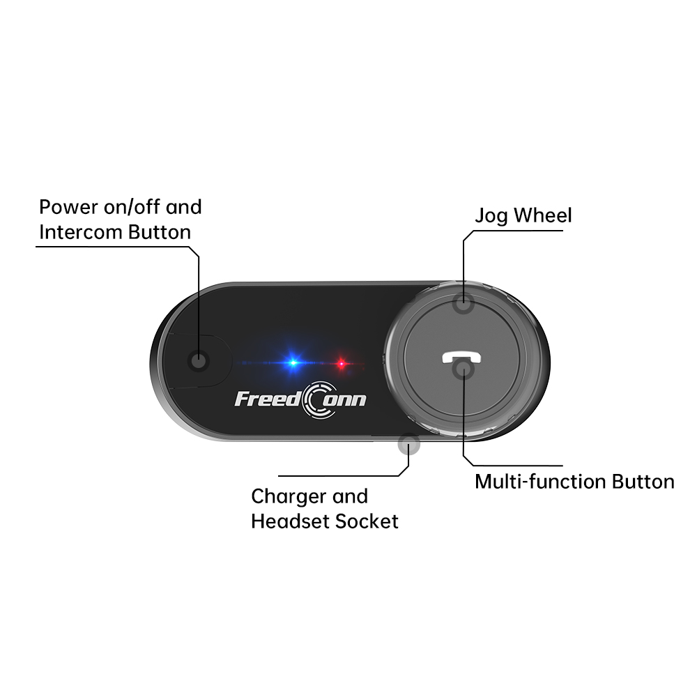 Motorcycle Helmets - Interfono Bluetooth per Casco Moto FreedConn