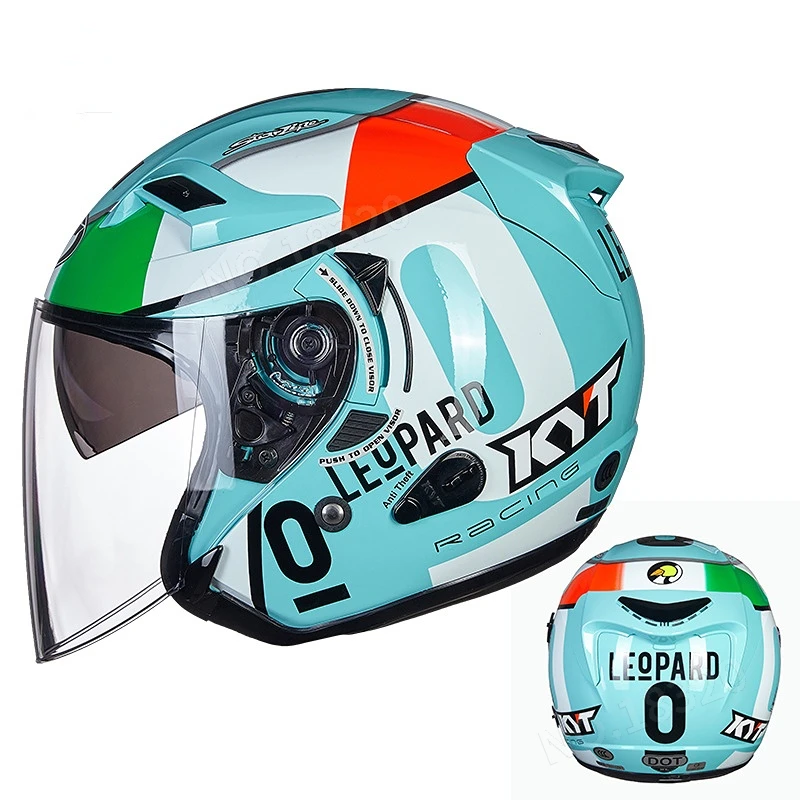 Vintage Open Face Retro Helmet - KYT Casco Moto Jet Casco Vintage