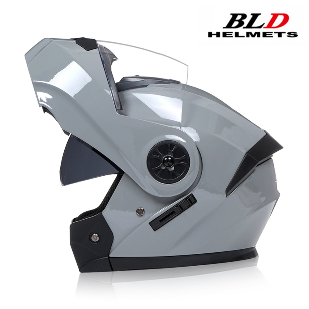Modular Flip Up Motorcycle Helmet Dot Approved - Casco moto modulare a doppia lente