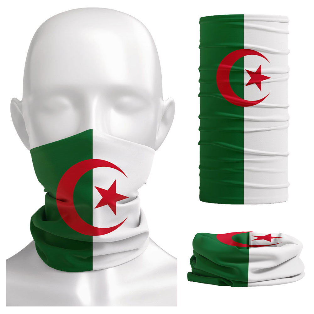 Riding Gear - Bandiera dell'Algeria Stampata Bandana Copricapo Passamontagna