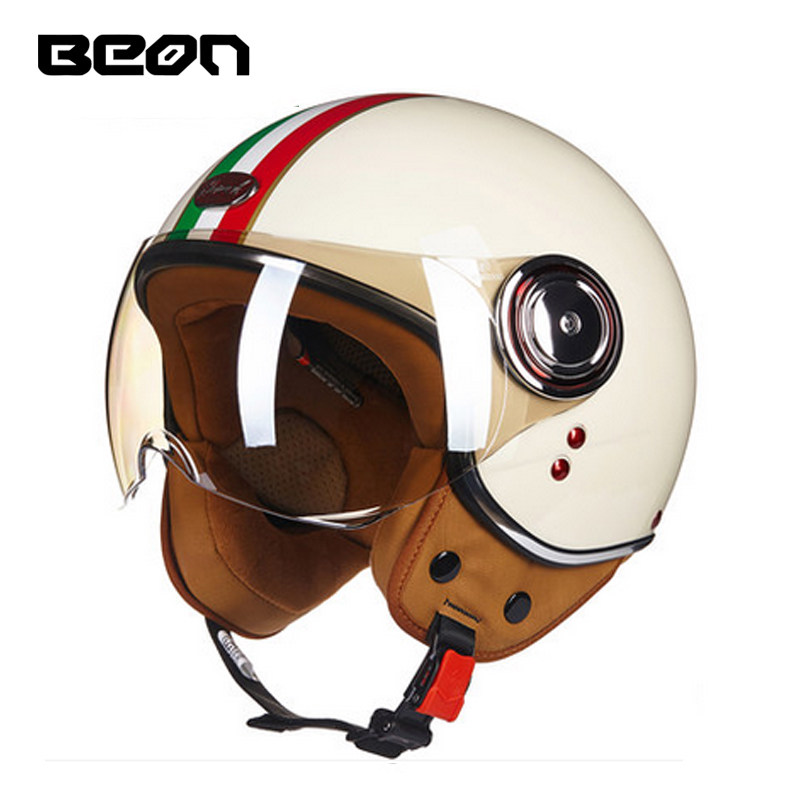 Vintage Open Face Retro Helmet - Casco Moto Aperto BEON 110B, Casco