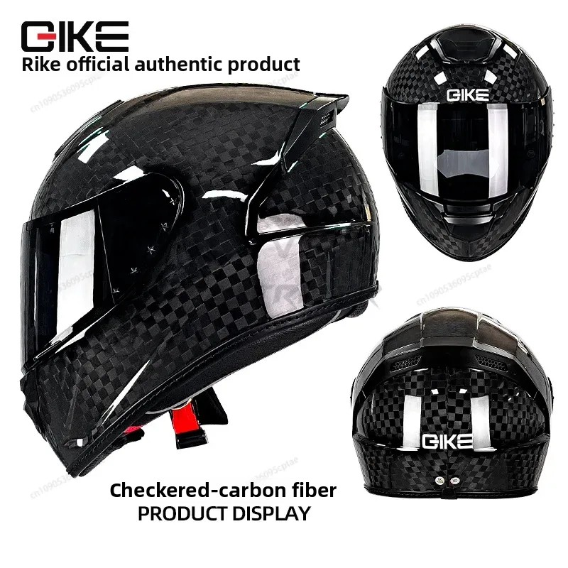 Carbon Fiber Lightweight Motorcycle Helmet - Casco moto QIKE in fibra di