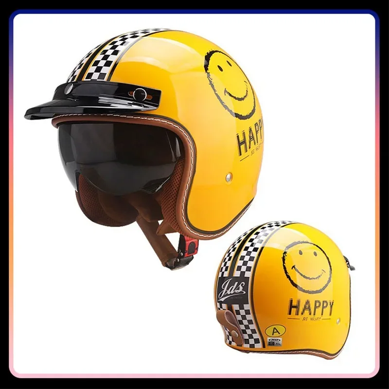 Casco da moto a faccia aperta  - Vintage Open Face Retro Helmet recensione e prezzo