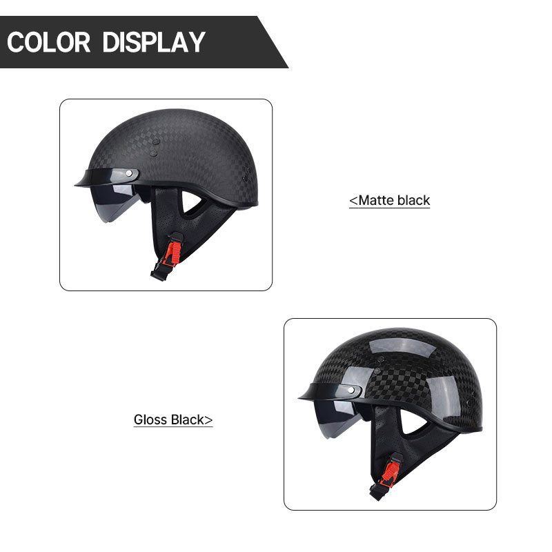 Casco da moto mezzo viso per s - Carbon Fiber Lightweight Motorcycle Helmet recensione e prezzo