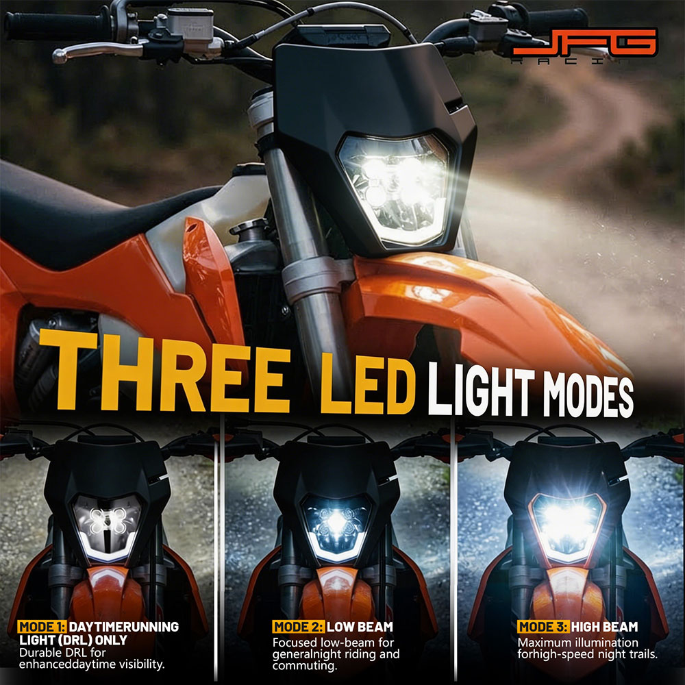 Faro a 5 LED Universale per KT - Universal Motorcycle Led Headlight Projector recensione e prezzo