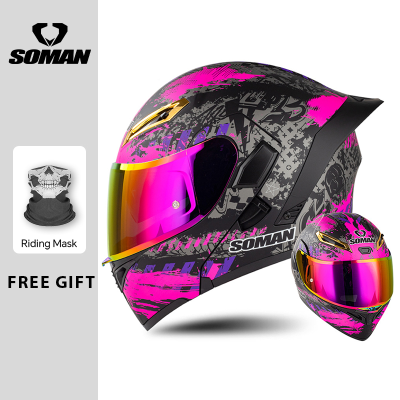 Casco da moto da uomo Casco da - Modular Flip Up Motorcycle Helmet Dot Approved recensione e prezzo