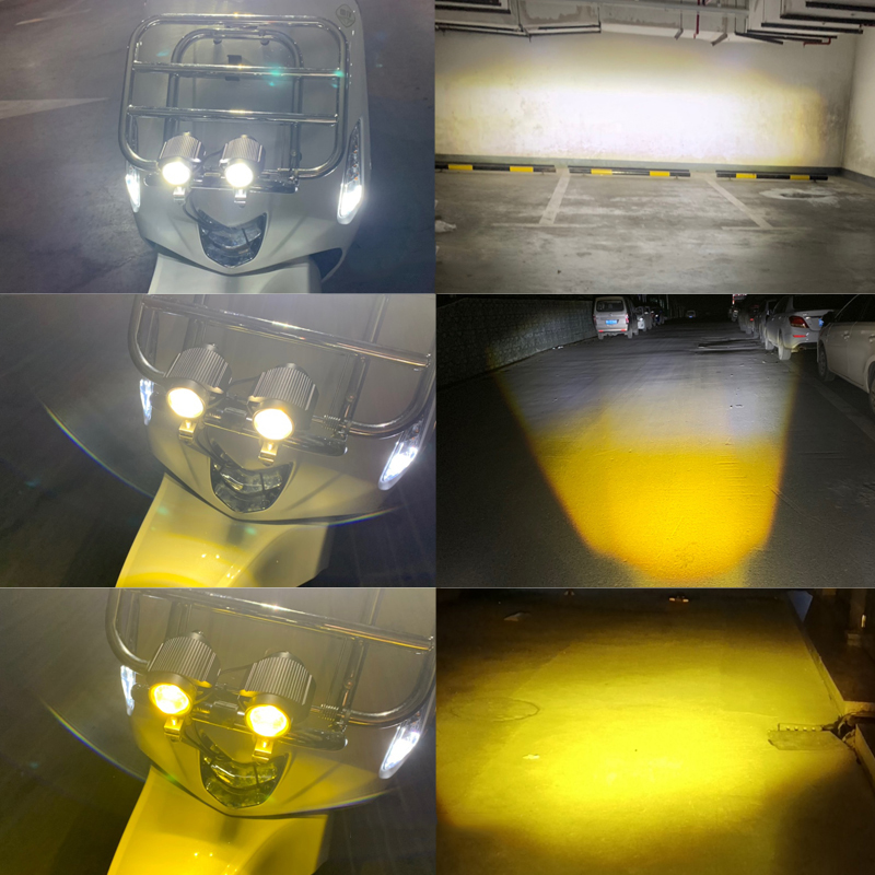 Accessori per moto con luce a  - Universal Motorcycle Led Headlight Projector recensione e prezzo