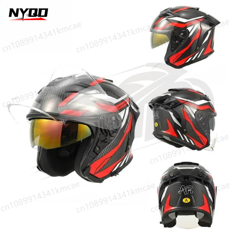 Casco Moto in Fibra di Carboni - Carbon Fiber Lightweight Motorcycle Helmet recensione e prezzo