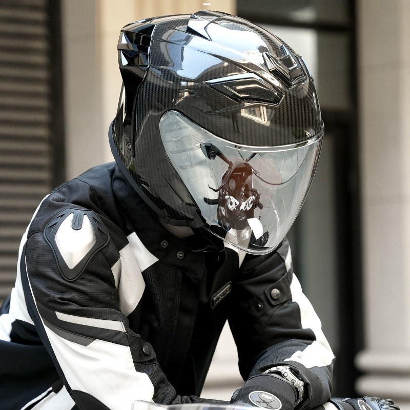 Casco Moto in Fibra di Carboni - Carbon Fiber Lightweight Motorcycle Helmet recensione e prezzo