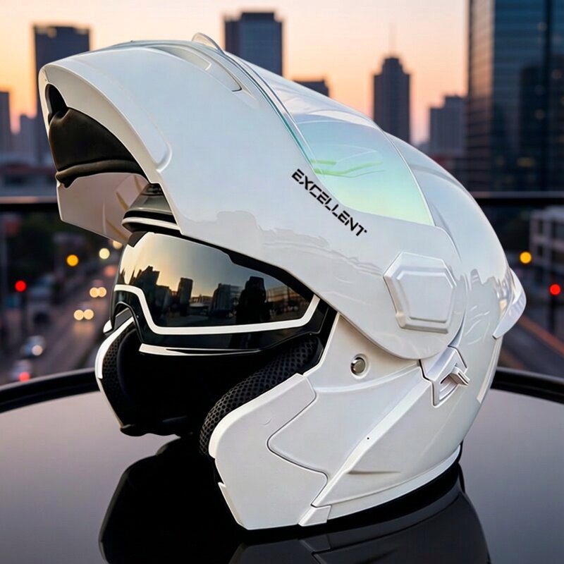 Casco Modulare per Moto Quattr - Motorcycle Helmet Inner Sun Visor Lens recensione e prezzo