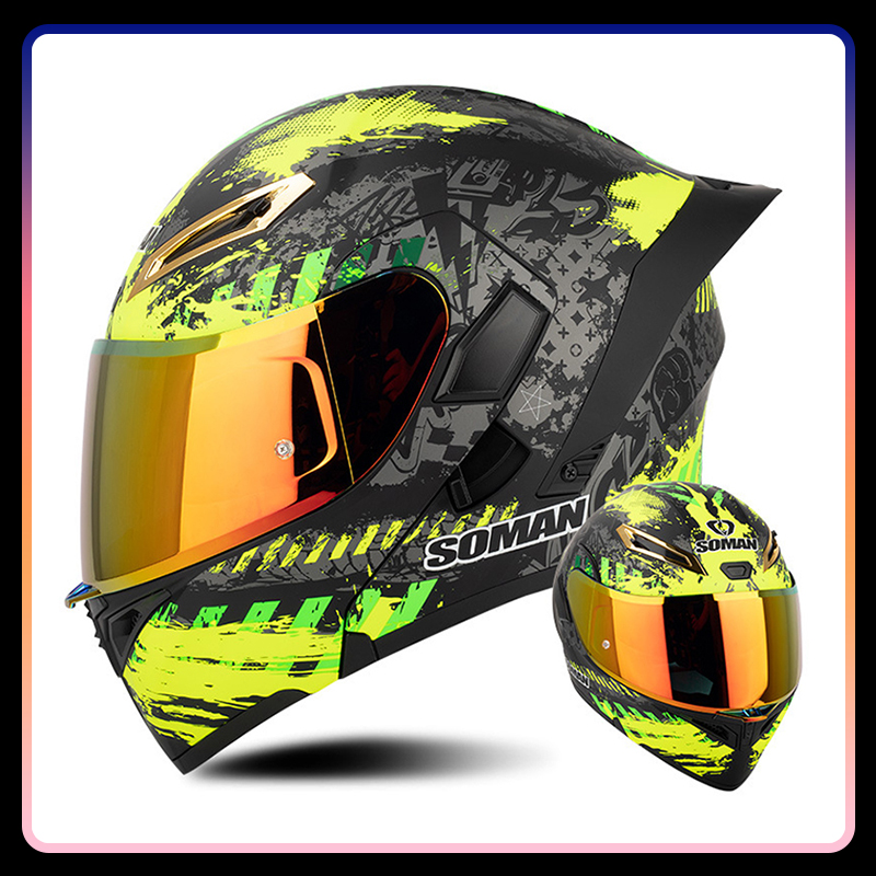Caschi da moto apribili univer - Dual Visor Motorcycle Racing Helmet recensione e prezzo