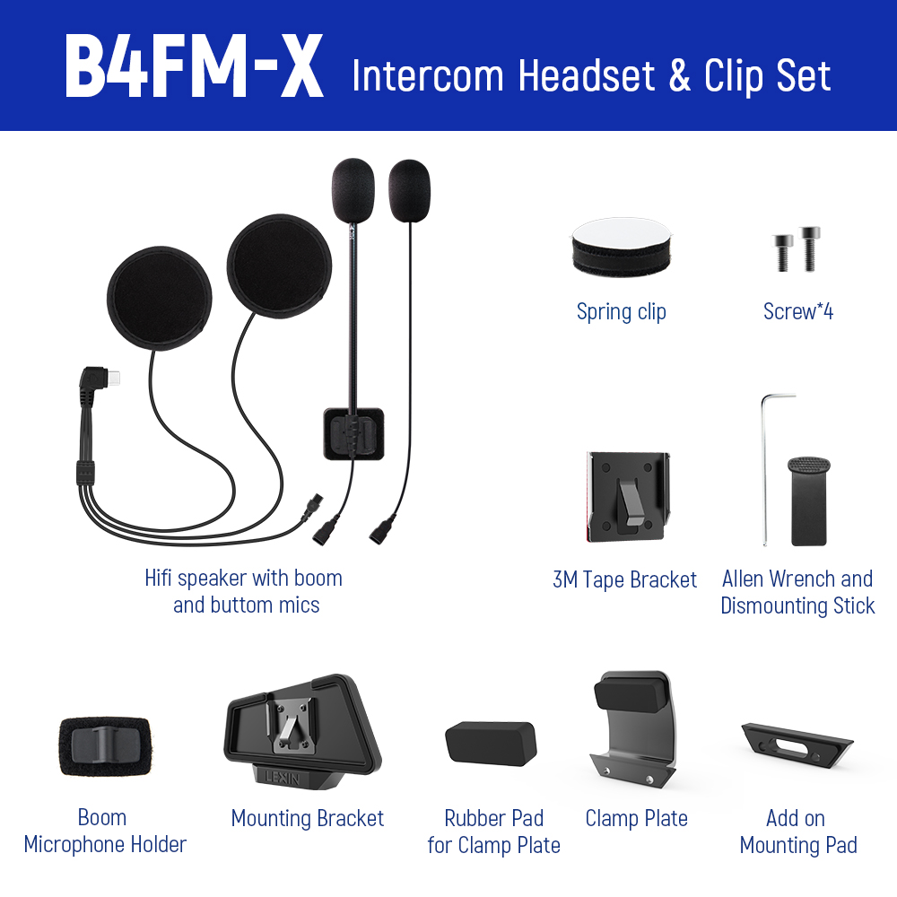 Set Cuffie e Clip Interfono LE - Full Face Motorcycle Helmet With Bluetooth recensione e prezzo