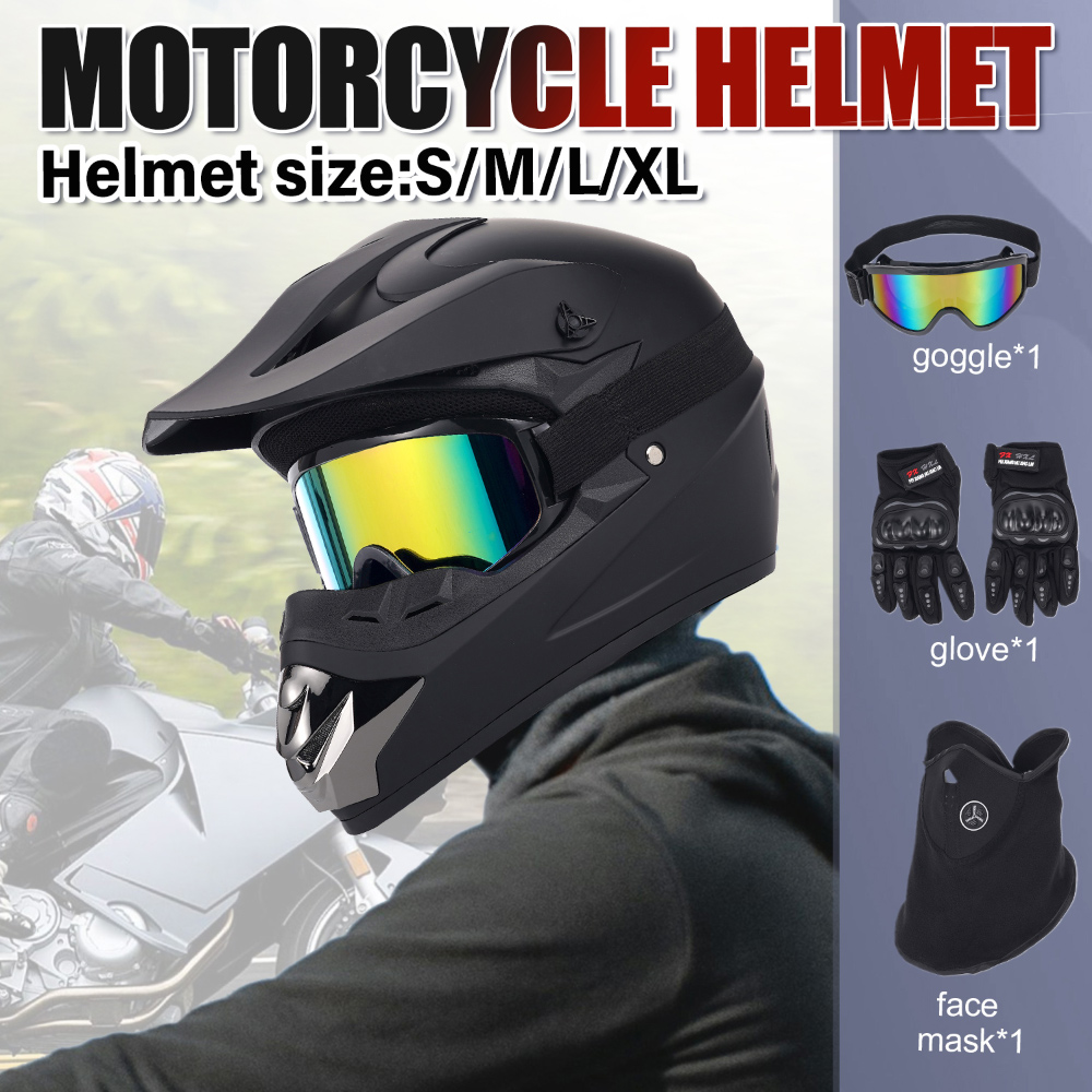 Casco da Moto Fuoristrada Set  - Off Road Motocross Helmet Goggles Set recensione e prezzo