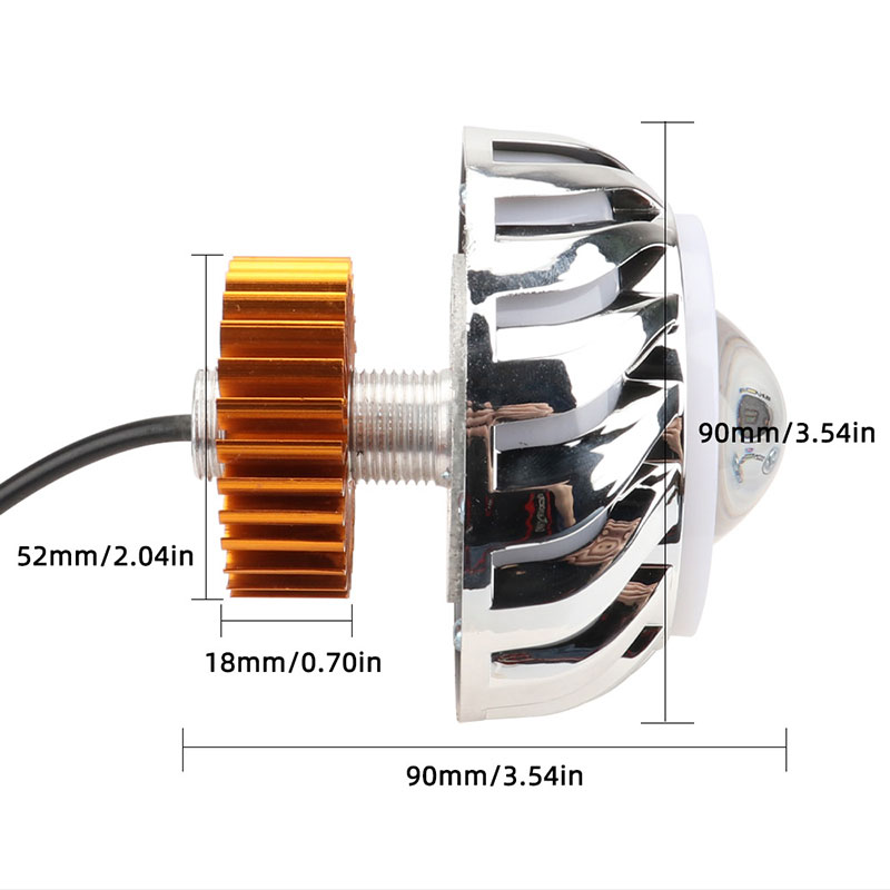 1 pz Faro Moto con Doppio Anel - Universal Motorcycle Led Headlight Projector recensione e prezzo