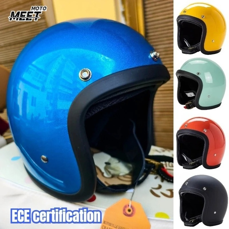 Casco moto a faccia aperta sti - Vintage Open Face Retro Helmet recensione e prezzo