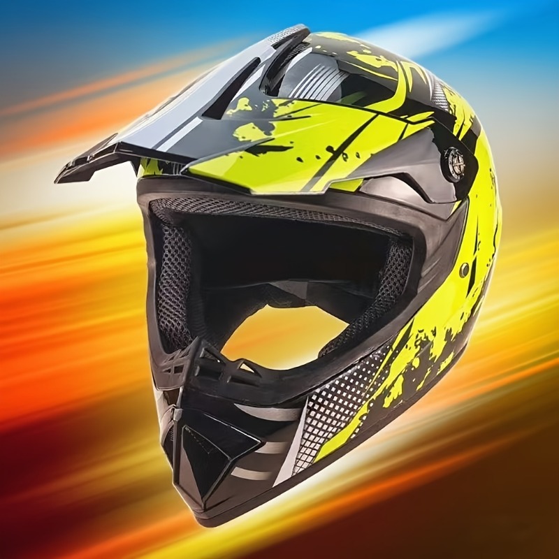 Set Casco per Motocross, Casco - Off Road Motocross Helmet Goggles Set recensione e prezzo