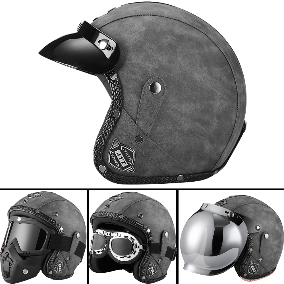 Caschi da moto retrò a faccia  - Vintage Open Face Retro Helmet recensione e prezzo