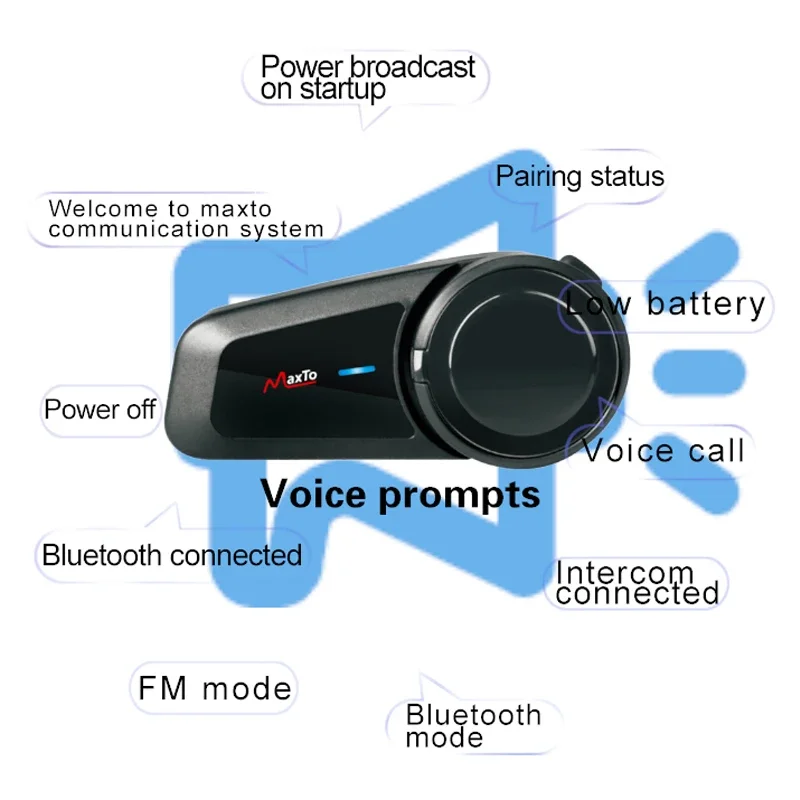 2PCS Maxto M2 Casco moto Auric - Universal Motorcycle Helmet Intercom Headset recensione e prezzo