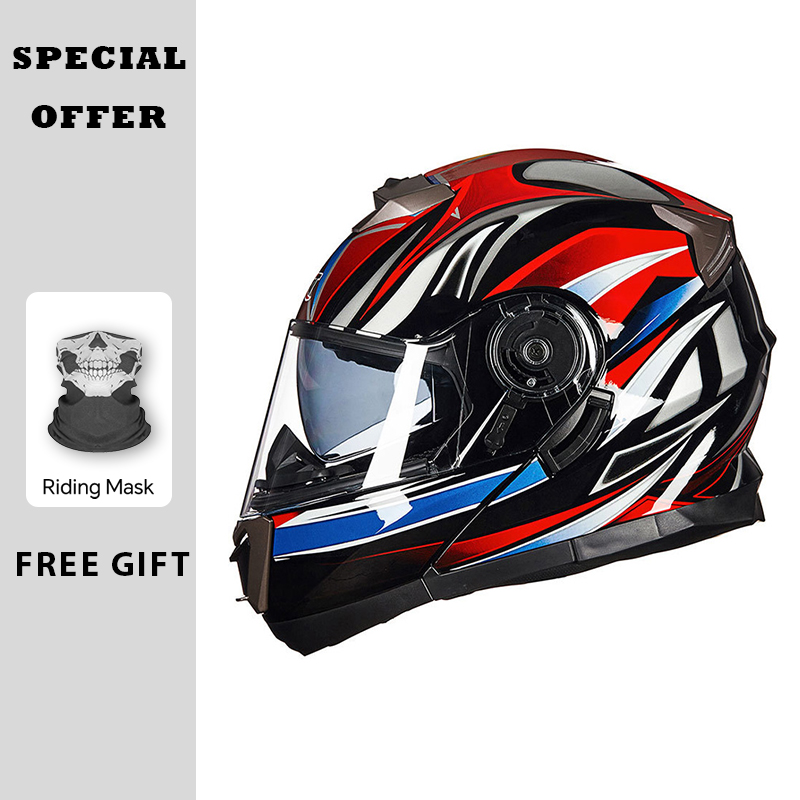 Caschi da moto Casco modulare  - Modular Flip Up Motorcycle Helmet Dot Approved recensione e prezzo
