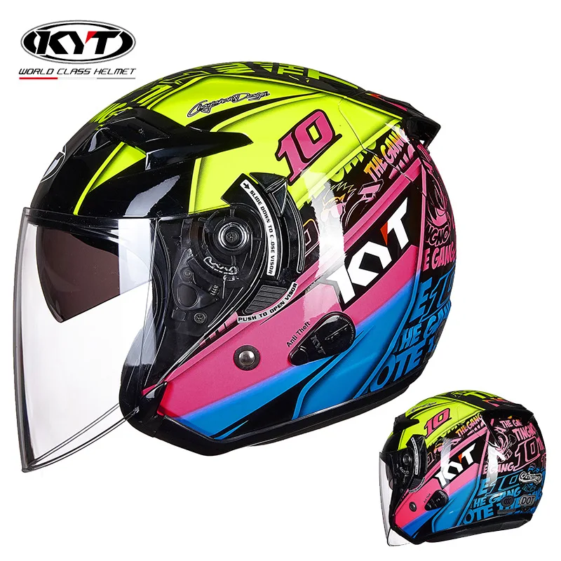 KYT Casco Moto Jet Casco Vinta - Vintage Open Face Retro Helmet recensione e prezzo