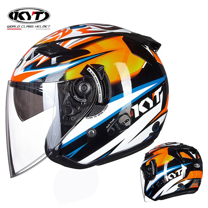KYT Casco Moto Jet Casco Vinta - Vintage Open Face Retro Helmet recensione e prezzo