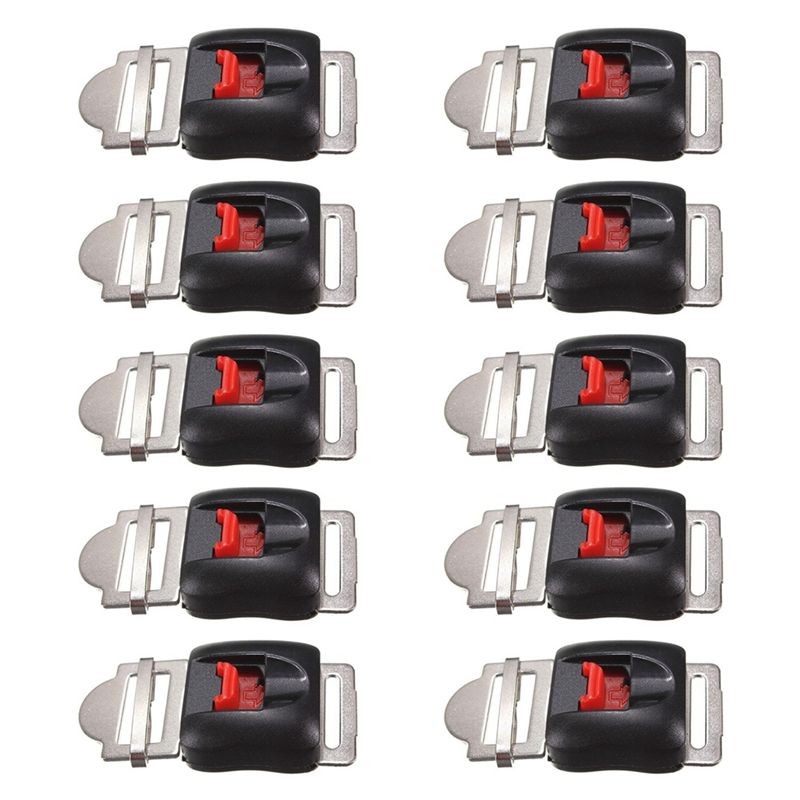 Potente Set di 10 Clip Univers - Quick Release Buckle Motorcycle Helmet recensione e prezzo