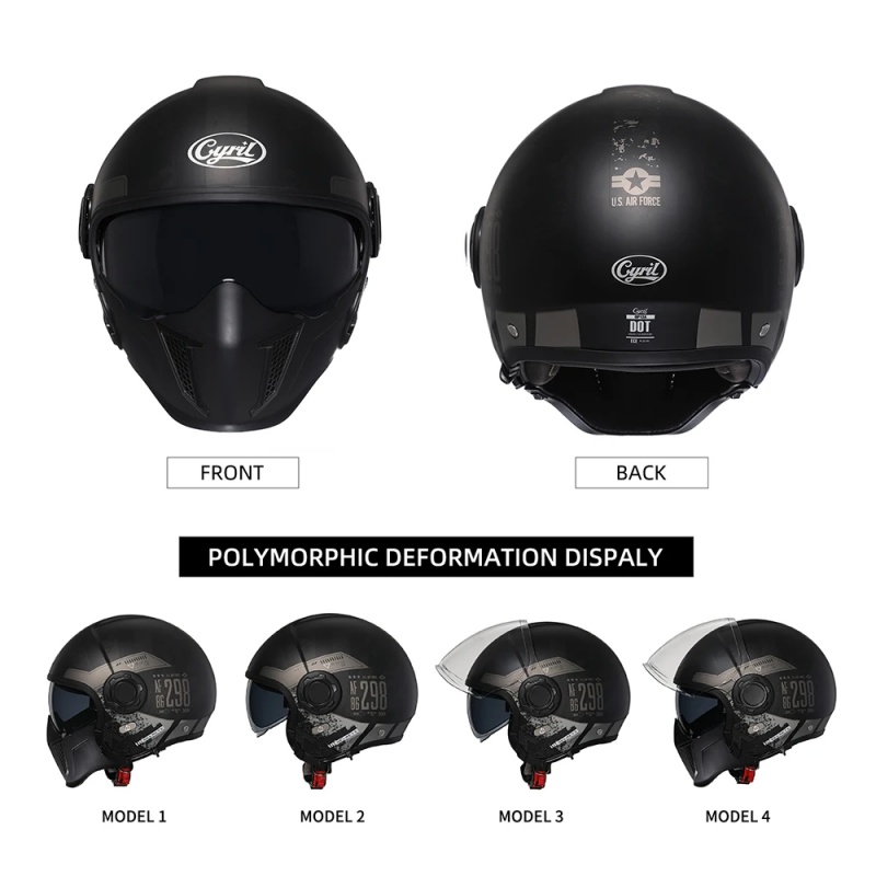 Casco Modulare per Moto OP12A, - Quick Release Buckle Motorcycle Helmet recensione e prezzo