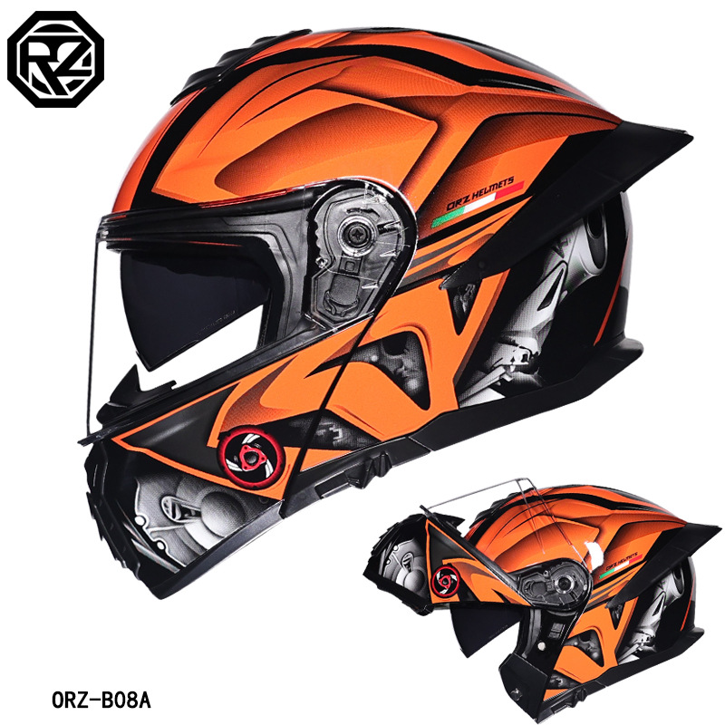 Casco Moto ORZ Modulare con Do - Modular Flip Up Motorcycle Helmet Dot Approved recensione e prezzo