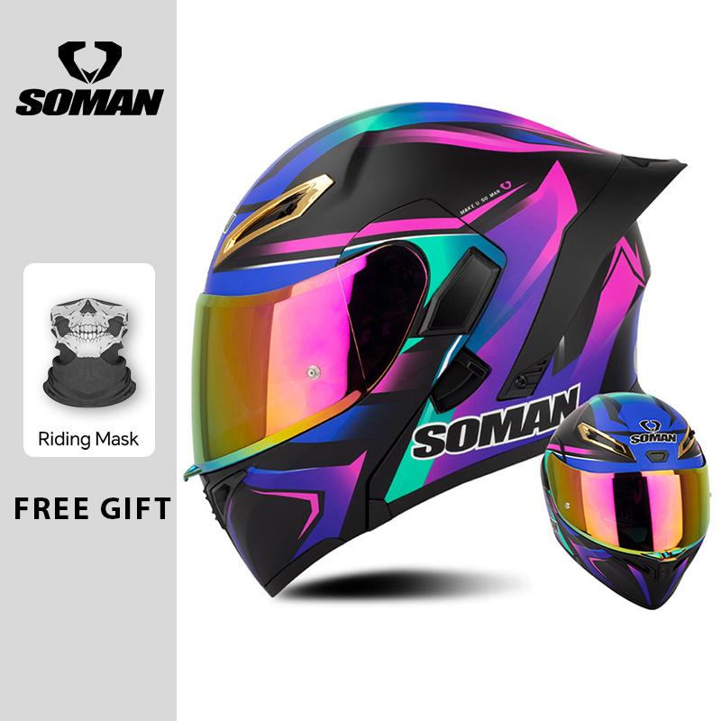 Caschi da moto apribili con do - Modular Flip Up Motorcycle Helmet Dot Approved recensione e prezzo