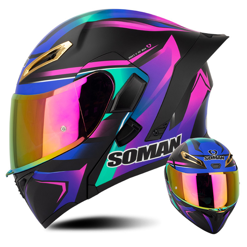 Casco da Moto da uomo approvat - Modular Flip Up Motorcycle Helmet Dot Approved recensione e prezzo