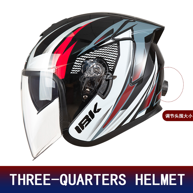 Casco Moto 3/4 con Doppia Lent - Motorcycle Helmet Inner Sun Visor Lens recensione e prezzo