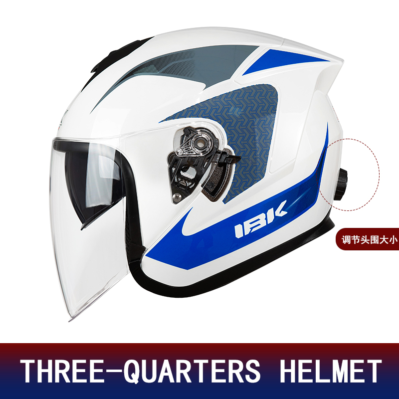Casco Moto 3/4 con Doppia Lent - Motorcycle Helmet Inner Sun Visor Lens recensione e prezzo
