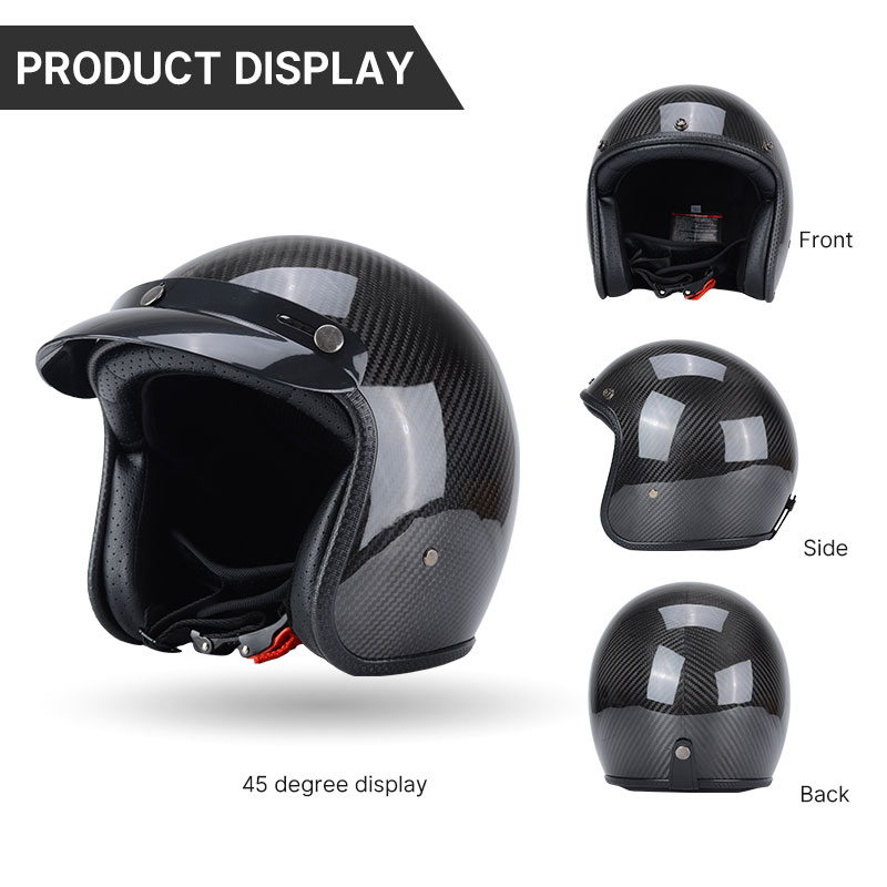 Casco vintage super leggero in - Carbon Fiber Lightweight Motorcycle Helmet recensione e prezzo