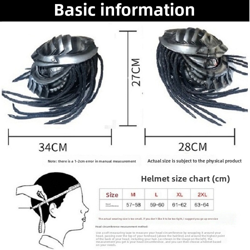 Nuovo Casco Integrale per Moto - Custom Predator Motorcycle Helmet recensione e prezzo