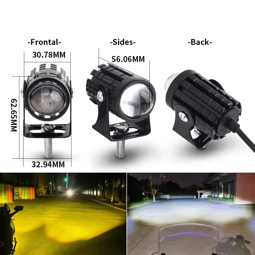 Faro LED Universale per Moto c - Universal Motorcycle Led Headlight Projector recensione e prezzo
