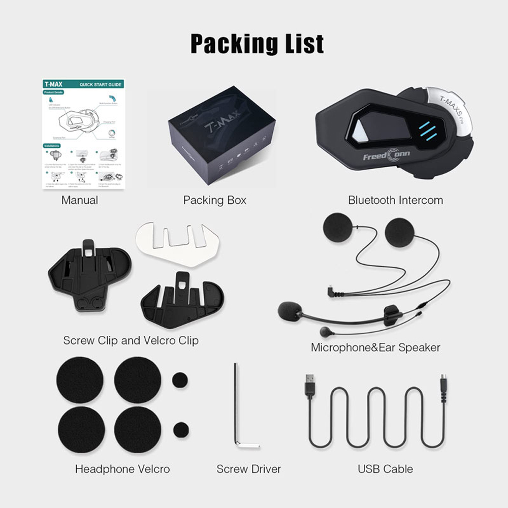 Interfono per Moto FreedConn T - Universal Motorcycle Helmet Intercom Headset recensione e prezzo