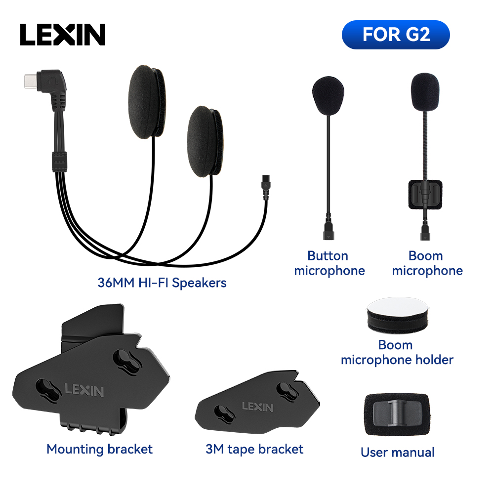 LEXIN-G2 Accessori per cuffie  - Full Face Motorcycle Helmet With Bluetooth recensione e prezzo