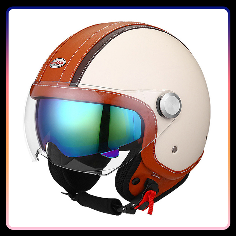 Casco da moto a faccia aperta  - Vintage Open Face Retro Helmet recensione e prezzo