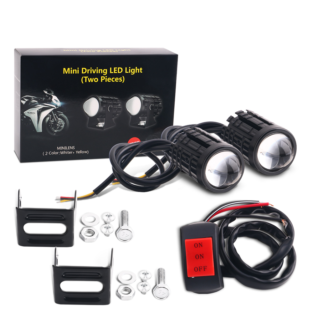 2 pezzi universale per moto fa - Universal Motorcycle Led Headlight Projector recensione e prezzo