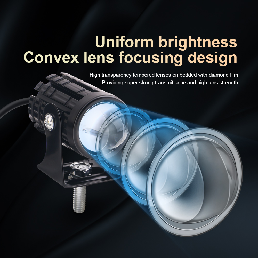2 pezzi universale per moto fa - Universal Motorcycle Led Headlight Projector recensione e prezzo