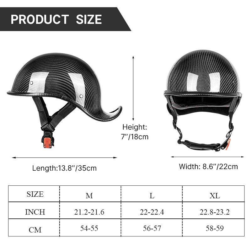 Casco Moto Aperto in Fibra di  - Carbon Fiber Lightweight Motorcycle Helmet recensione e prezzo