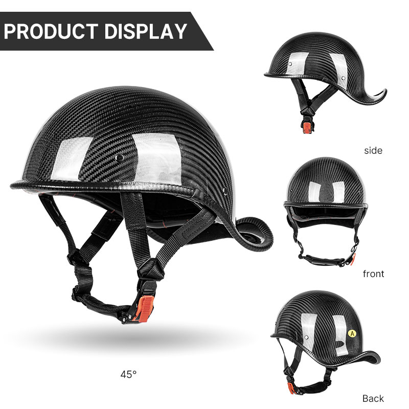 Casco Moto Aperto in Fibra di  - Carbon Fiber Lightweight Motorcycle Helmet recensione e prezzo