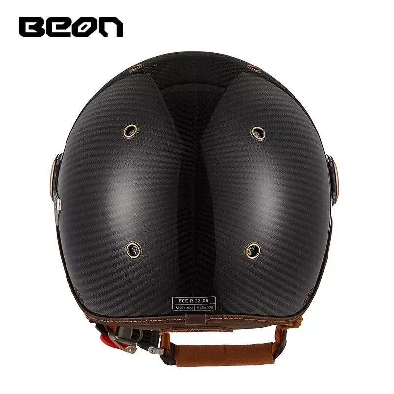 BEON BR13 Casco mezzo viso ape - Vintage Open Face Retro Helmet recensione e prezzo