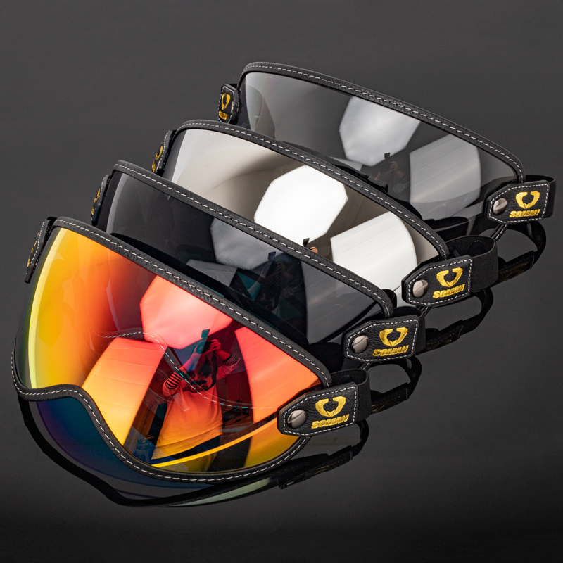 Occhiali da Moto Vintage SOMAN - Vintage Open Face Retro Helmet recensione e prezzo