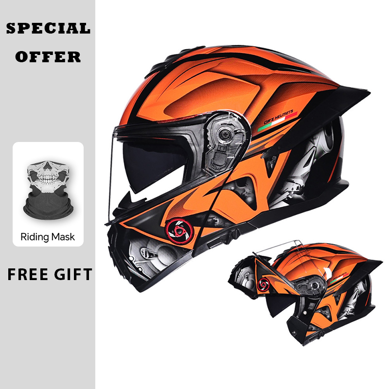 Casco moto apribile Doppia vis - Dual Visor Motorcycle Racing Helmet recensione e prezzo