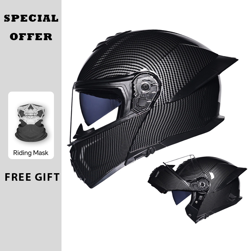 Casco moto apribile Doppia vis - Dual Visor Motorcycle Racing Helmet recensione e prezzo